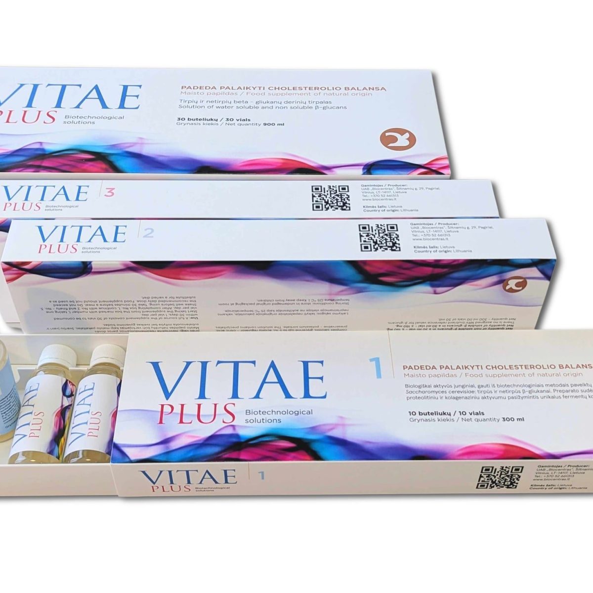 VITAE PLUS  Maisto papildas - Padeda palaikyti cholesterolio balansą
